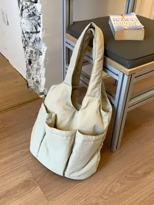 Women Canvas Multi-Flap Tote Bag 2025