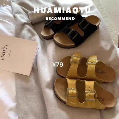 Slippers for Women, 2025 Summer New Style, Retro Birkenstock Sandals, Versatile Soft-Soled Slippers, Non-Slip and High-End