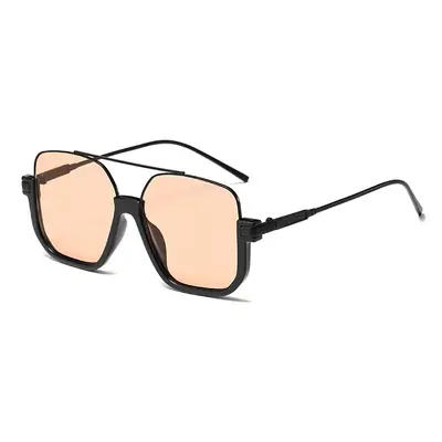 Women Sunglasses Big Face Trendy Brown Large Frame