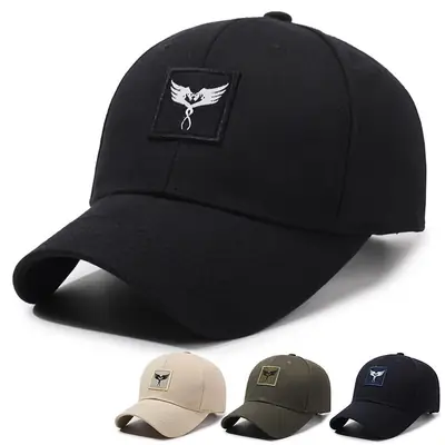 Japanese Style Black Duckbill Cap for Men Women