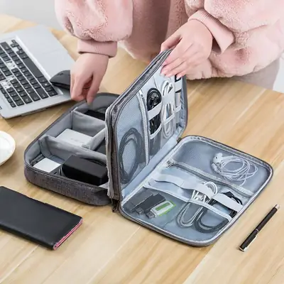 Digital Storage Organizer Bag Charger Multi-Functional Accessories Data Cable Technology Sense Digital Storage Bag Computer Cable
