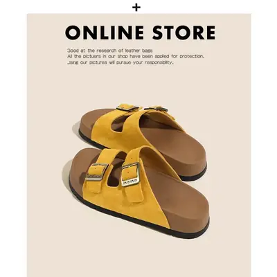 Thick-Soled Birkenstock Slippers for Women's Summer Outer Wear 2025 New Casual Super Hot Matchinging Skirt Beach Sandals