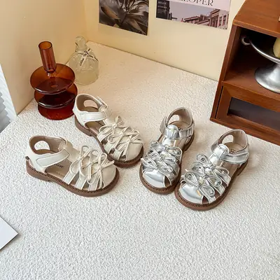 2025 New Summer Baby Toddler Shoes Girls Roman Shoes Baby Girls Shoes High Top Sandals Fashion Children's Shoes Non-Slip