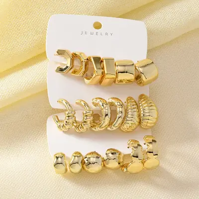Gold Ball & Chain Earrings for Women