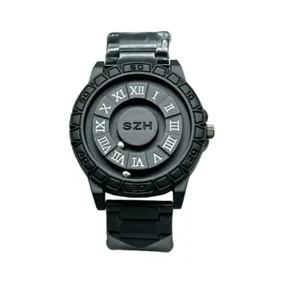 Magnetic Floating Watch Men Black Dial Large Dial