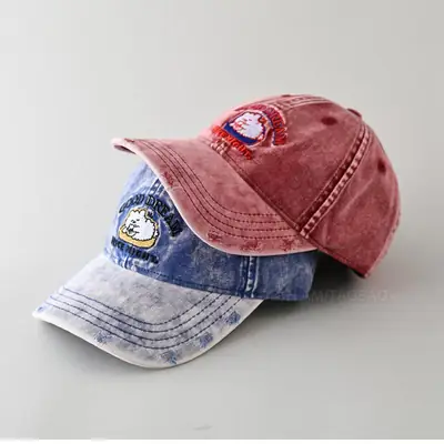 American Retro Washed Baseball Cap for Men Women
