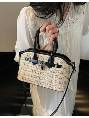 Women Straw Crossbody Bag Spring New Fashion