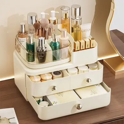 Two-Tier Makeup & Cosmetics Storage Rack