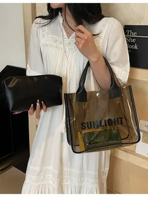 Sunlight Clear Transparent Shoulder Bag for Women
