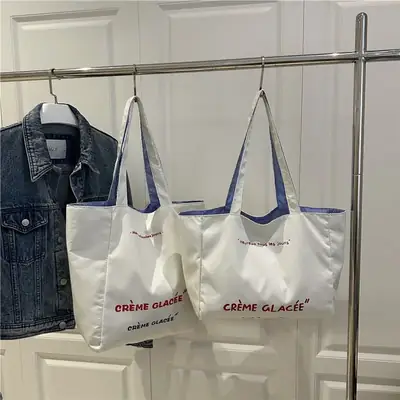 New Embroidered Canvas Tote Bags for Women