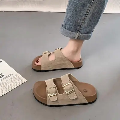 Women Yellow Birkenstock Sandals Summer Flip Flops