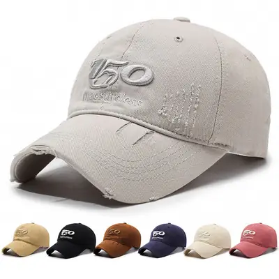 Women's Blue Korean Style Baseball Cap with Logo