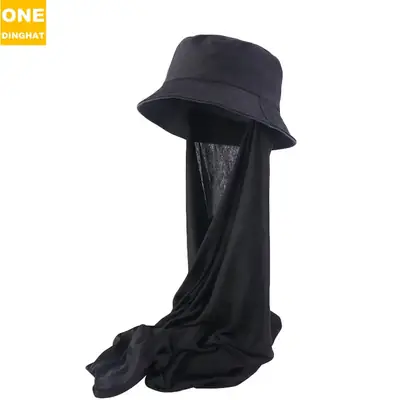 Red Muslim Cape Hat with Scarf for Men
