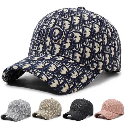 Men Women Letter Print Peaked Caps Spring Fall