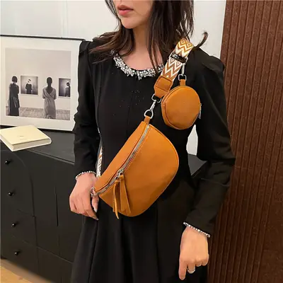 Women's Lightweight Crossbody Bag with Wide Strap