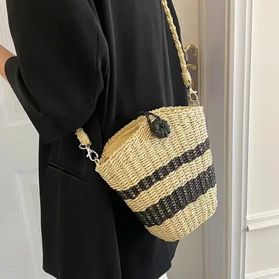 2025 French Woven Crossbody Bag for Women