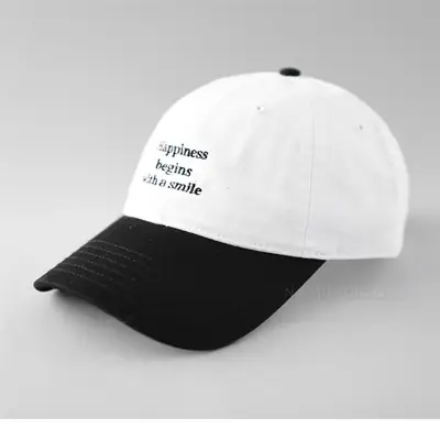 New Korean Style Letter Embroidered Baseball Cap for Men Women