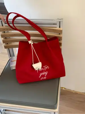 Red Canvas Women's Large Tote Bag 2025