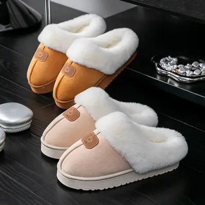 Women Winter Cotton Slippers Warm Indoor