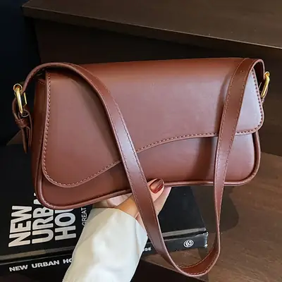 Retro Western Crossbody Bag for Women Brown 2025
