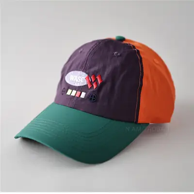 Korean Style Baseball Cap Color Blocking Quick Dry Unisex Travel Sunshade