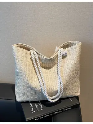 Straw Woven Shoulder Bag Large Capacity Women