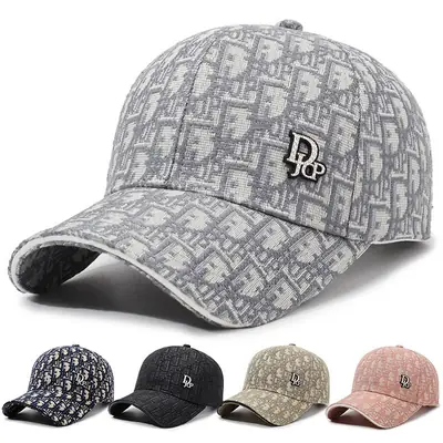 Unisex Letter Print Baseball Cap with Duckbill Design