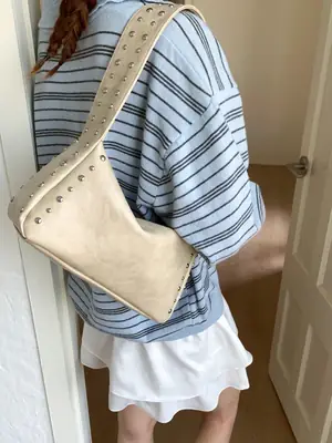 Retro Rivet Bag Women Summer 2025