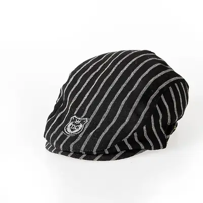 Kids Beret Striped Duck Hat British Style Spring Fall