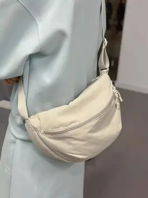 Japanese Style Waterproof Crossbody Bag Unisex Nylon