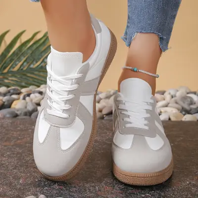 White Cross-Border Casual Sneakers Flat 2025
