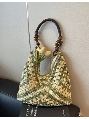 Trendy Straw Shoulder Bag for Women 2026