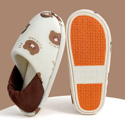 Non-Slip Postpartum Shoes for Pregnant Women in Spring and Autum, Comfortable Cotton Slippers for Women, Postpartum Slippers with Heels, Non-Slip Outer Wear, Soft Soles and Breathable