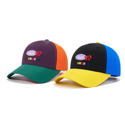 Wasc New Color Blocking Duckbill Cap for Women Large Head