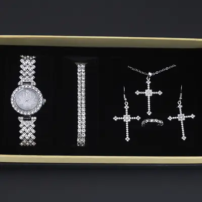 Diamond Crown Jewelry Set for Women British Style