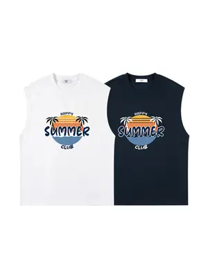 Kids Sleeveless T-Shirt Black Summer Cool Graphic