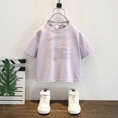 Boys Pink Short Sleeve T-Shirt Summer 2025