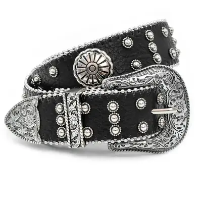 Women's European & American Belts with Crystal Decor