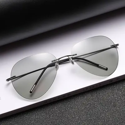 Memory Titanium Aviator Sunglasses for Men