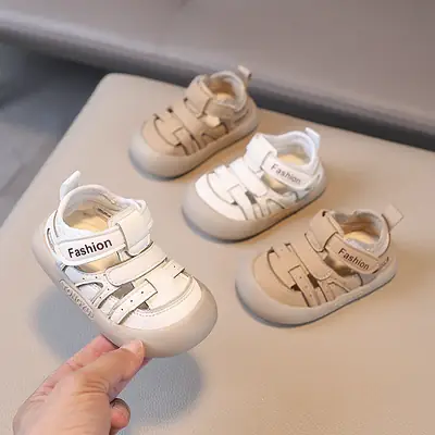 British Style Outer Wear Children's Sandals Summer New Boys' Anti-Collision Toddler Shoes Girls' Shoes Baby Children's Shoes Baby Shoes
