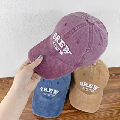 Korean Style Embroidered Letter Cap for Men Women