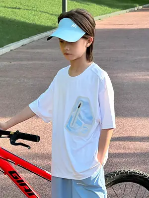 Panda Yuanyuan Boys 2025 Summer T-Shirt Medium Large