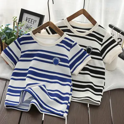 Boys Striped Half Sleeve T-Shirt Medium to Large