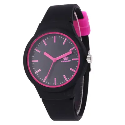 Women's White Silicone Watch with Turquoise Dial