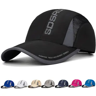 Men's Black Mesh Baseball Cap with "HOG" Logo