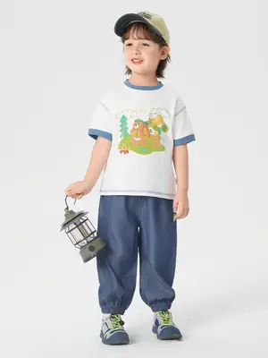 Right European Boys' Mosquito Proof T-Shirt Shorts Set