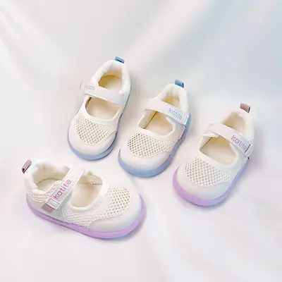 Baby Soft-Soled Toddler Shoes Breathable Mesh Sandals Beach Shoes 2025 Summer New Male and Female Baby Anti-Kick Sandals