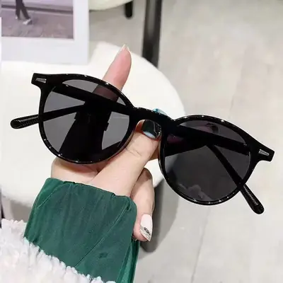 Women Retro Artistic Sunglasses Anti-UV Cross Border