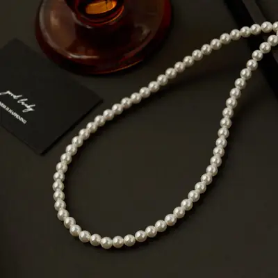 925 Sterling Silver Pearl Necklace for Women