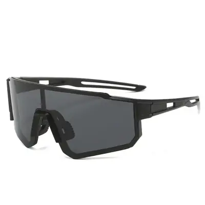 Cross-Border New Colorful Outdoor Cycling Sunglasses One-Piece Bicycle Windshield Glasses European and American Sports Square Sunglasses